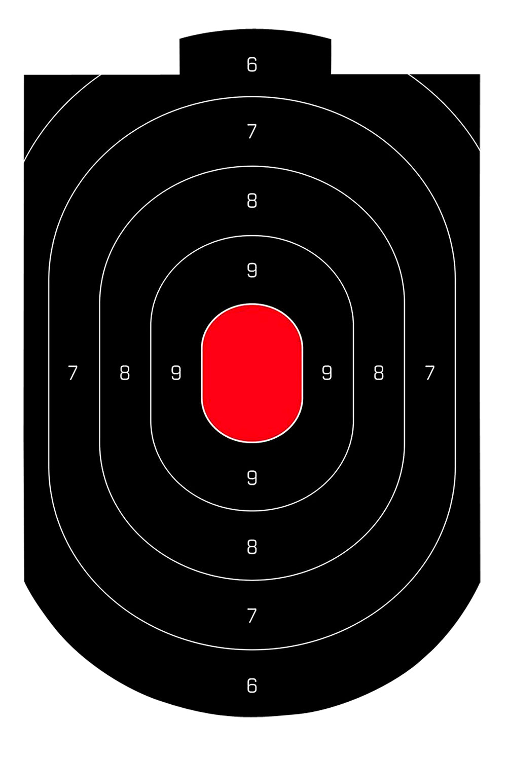 Birchwood Casey 35609 Dirty Bird Oval Paper Target 12" x 18" 50 Per Pkg