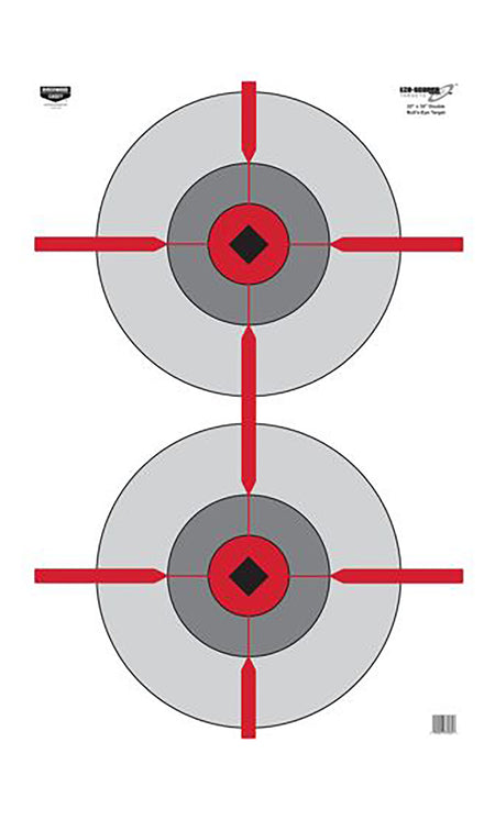 Birchwood Casey 37031 EZE-Scorer Bullseye Paper Target 23" x 35" 100 Per Pkg