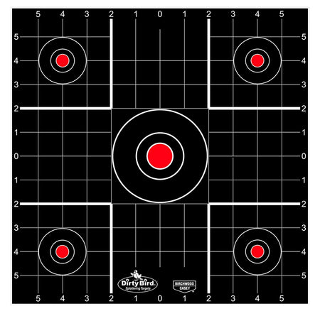 Birchwood Casey 35270 Dirty Bird Bullseye Tagboard Target 12" 100 Per Pkg
