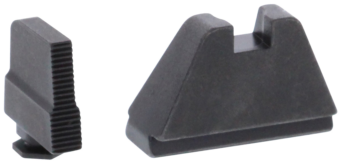 AmeriGlo GL507 Optic Compatible Sight Set for Glock 5XL Tall Serrated Front Sight-Black Rear Sight