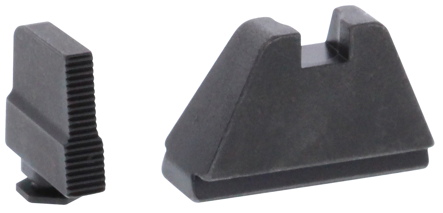 AmeriGlo GL507 Optic Compatible Sight Set for Glock 5XL Tall Serrated Front Sight-Black Rear Sight