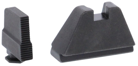 AmeriGlo GL507 Optic Compatible Sight Set for Glock 5XL Tall Serrated Front Sight-Black Rear Sight