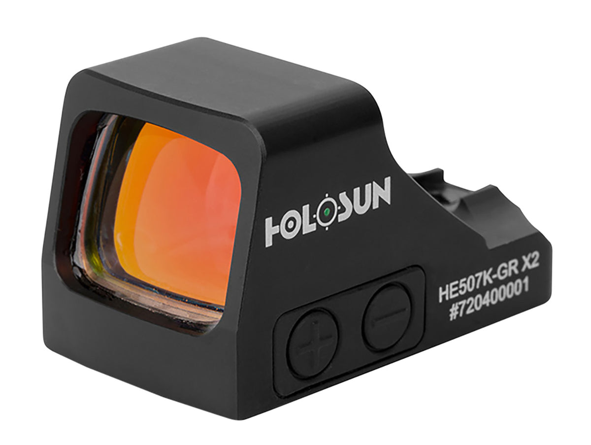 Holosun HE507KGRX2 507 Black Anodized 1 x 0.58" x 0.77" 2 MOA Green Dot/32 MOA Circle Multi Reticle