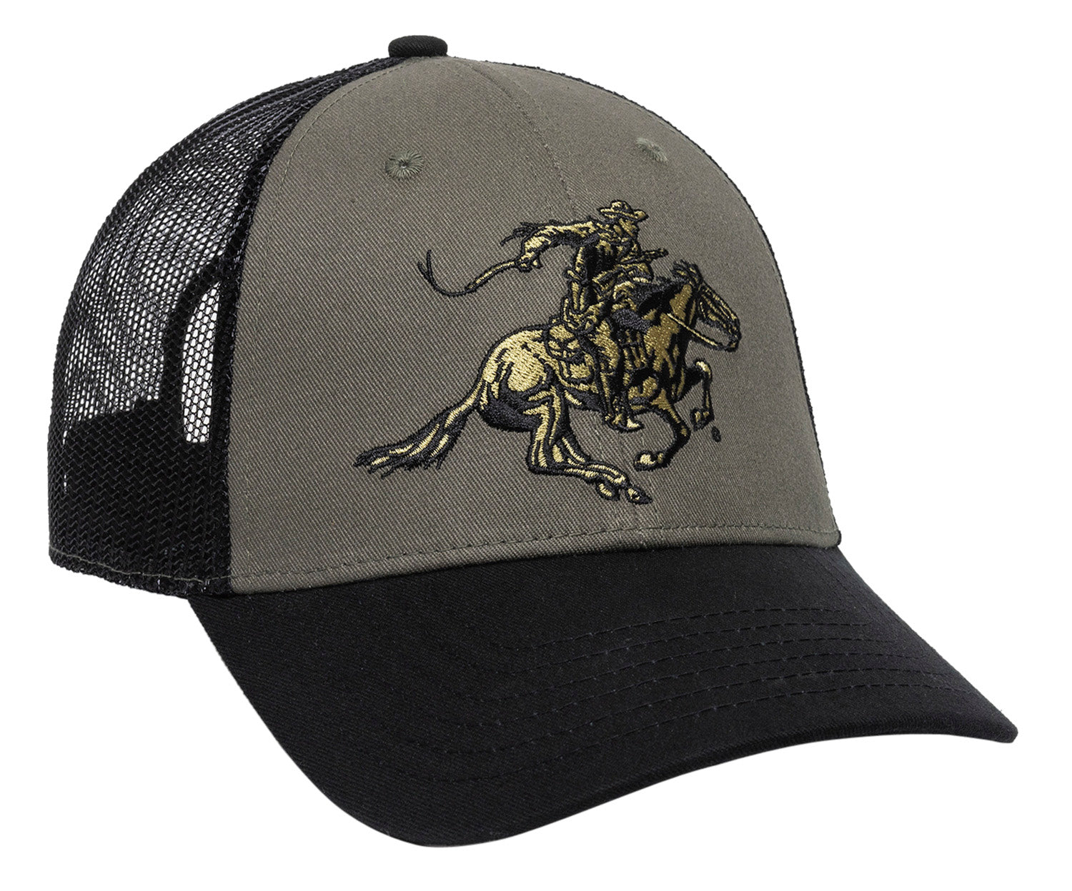 Outdoor Cap WIN05C Winchester Cap Cotton Twill Black/Olive Structured OSFA