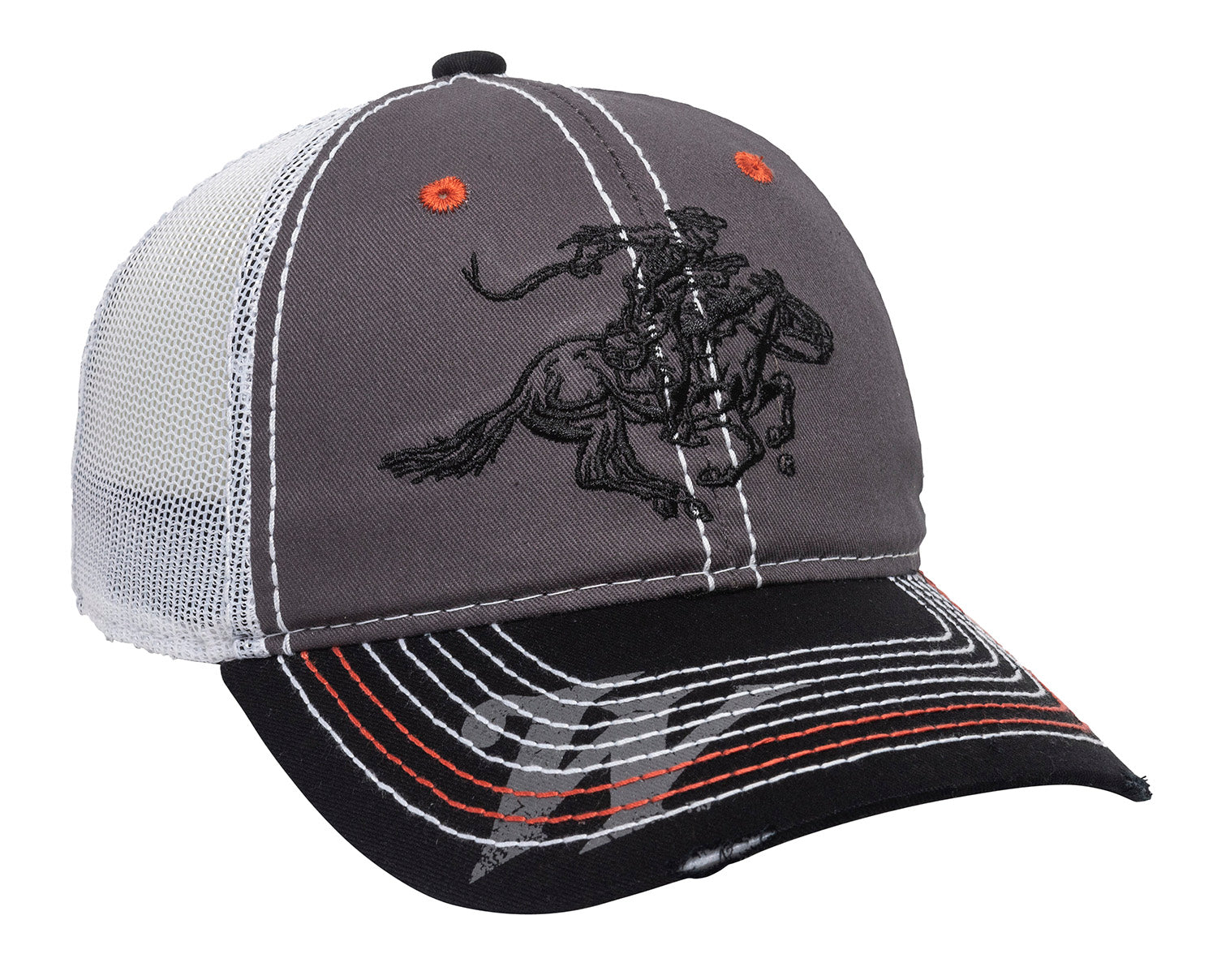 Outdoor Cap WIN35B Winchester Cap Cotton Twill Black/Charcoal/White Unstructured OSFA