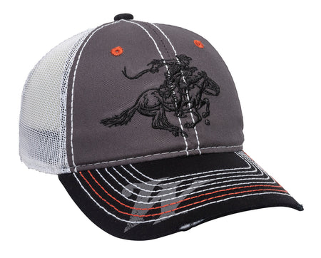 Outdoor Cap WIN35B Winchester Cap Cotton Twill Black/Charcoal/White Unstructured OSFA