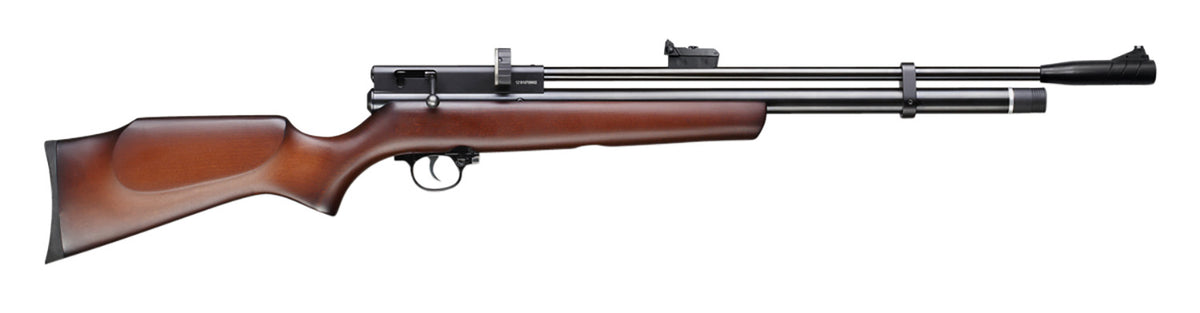Beeman 1328 Chief II Pre-Charged Pneumatic 22 Pellet 10+1 Shot Black Black Receiver, European Hardwood Stock