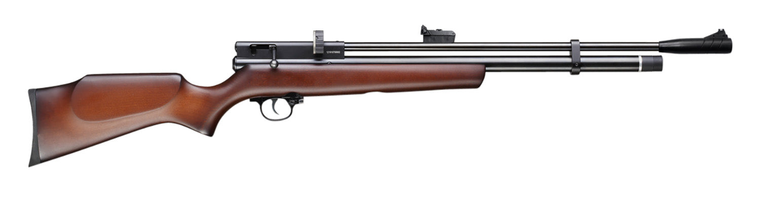 Beeman 1328 Chief II Pre-Charged Pneumatic 22 Pellet 10+1 Shot Black Black Receiver, European Hardwood Stock
