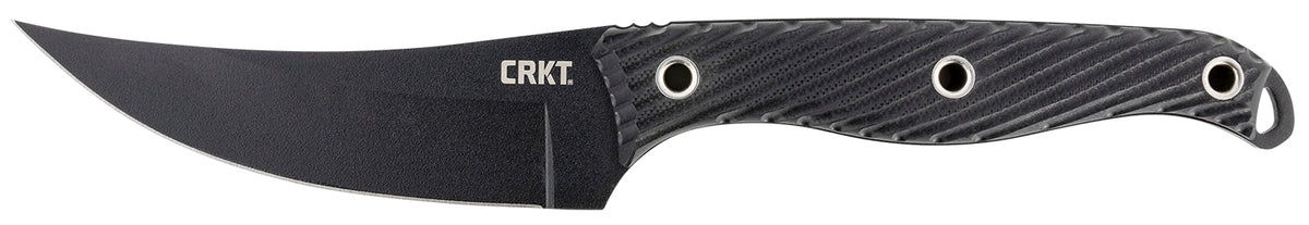 CRKT 2709 Clever Girl 4.60" Fixed Plain Black Powder Coated SK-5 Steel Blade/ Black G10 Handle Includes Sheath