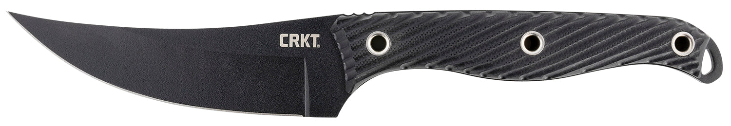 CRKT 2709 Clever Girl 4.60" Fixed Plain Black Powder Coated SK-5 Steel Blade/ Black G10 Handle Includes Sheath