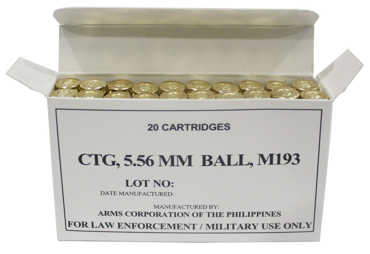 Armscor 5.56x45mm NATO Precision M193 55gr FMJ Ammo