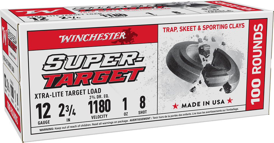 Winchester Super-Target Xtra-Lite Value Pack 12 Gauge 2.75 in 1 oz #8