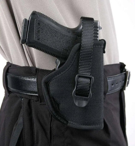 BLACKHAWK HOLSTER HIP NYLON 3.25-3.75" HIP MD/LG AUTO RH BLK