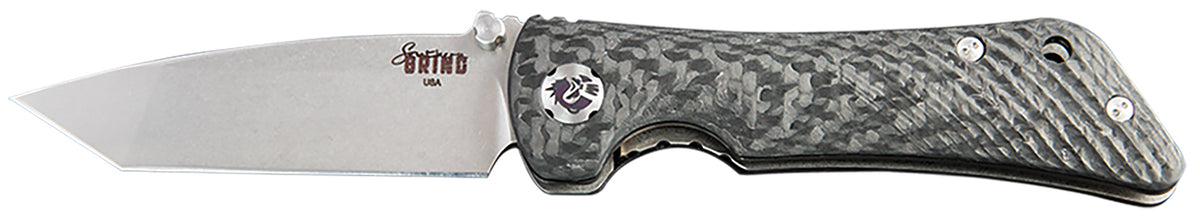 Southern Grind SG06050008 Spider Monkey 3.25" Folding Tanto Plain Satin S35VN SS Blade, 4.19" Black Textured Carbon Fiber Handle, Includes Pocket Clip