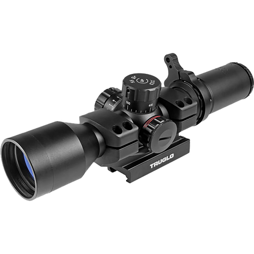 Truglo TG8539TL Tru-Brite 30 3-9x 42mm Obj 28.8-12.1 ft @ 100 yds FOV 1" Tube Black Matte Finish Illuminated Duplex Mil-Dot