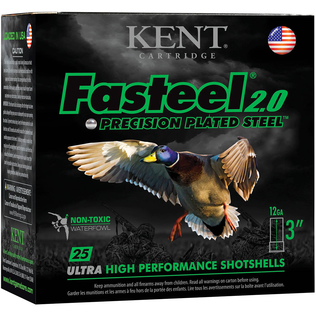 Kent Cartridge Fasteel 2.0 Waterfowl 12 Gauge 2 3/4" 1 1/16 oz #3 Shot