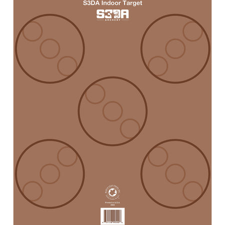 Maple Leaf S3DA 3D Target Face Brown ASA 25 pk.