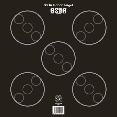 Maple Leaf S3DA 3D Target Face Black ASA 25 pk.