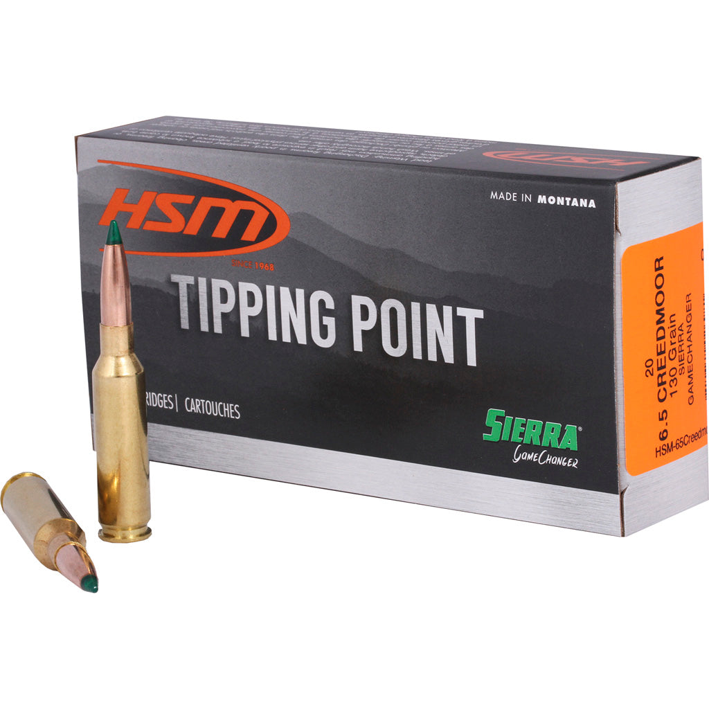 HSM 6.5 Creedmoor 130gr Sierra GameChanger Ammo