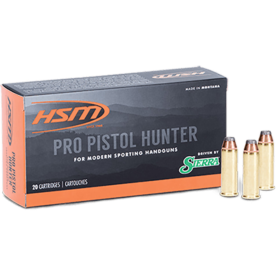 HSM HSM44M17N Pro Pistol Hunter Jacketed Hollow Cavity 300 Grain .44 Magnum