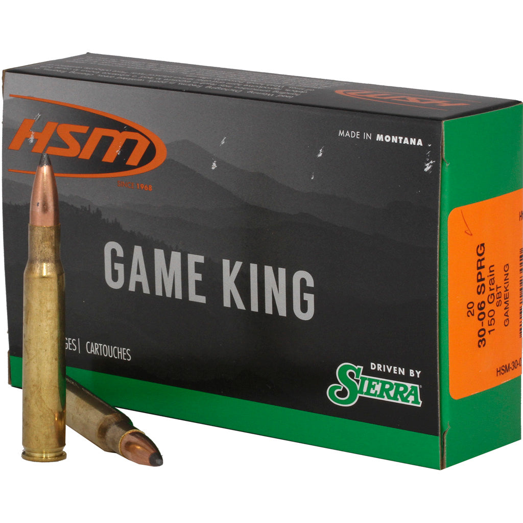 HSM.30-06 Springfield Game King 150gr Spitzer BT Ammo