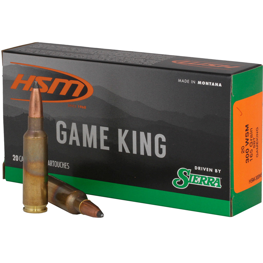 HSM .300 WSM Game King 165gr JSP Ammo