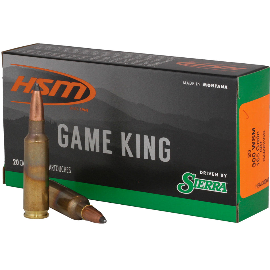 HSM .300 WSM Game King 165gr JSP Ammo
