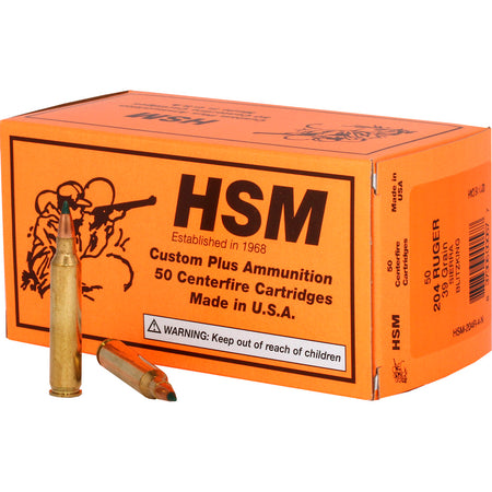 HSM .204 Ruger Varmint 39gr PolyTip Ammo