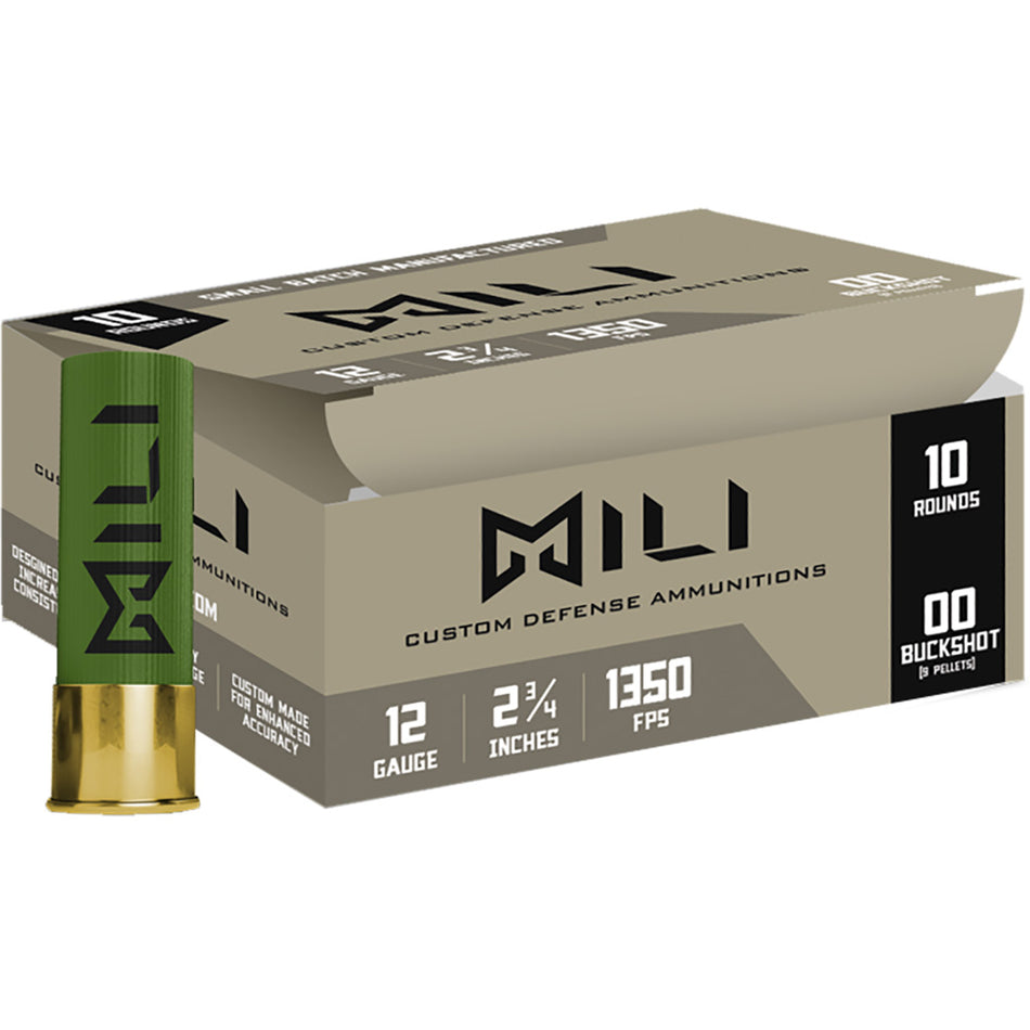 Migra Custom Defense 9 Pellet 12 Gauge 2.75 in 1 oz 00 Buck