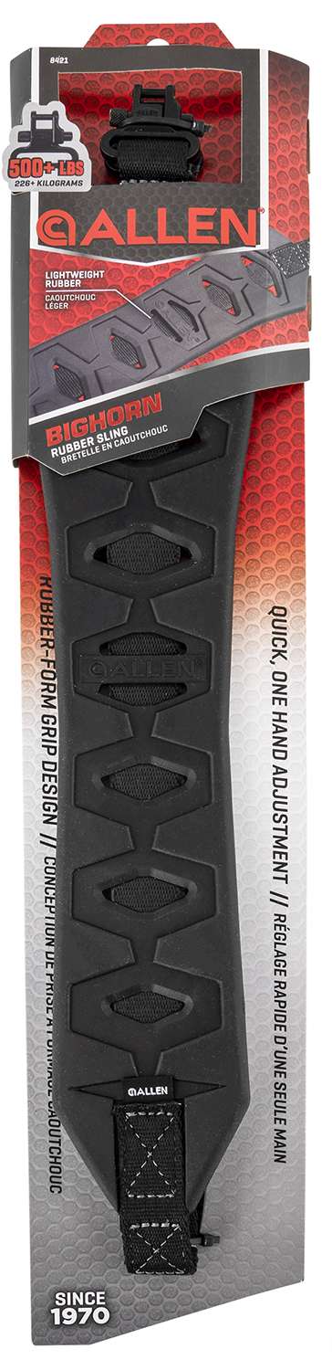 ALLEN BIGHORN RUBBER SLING CHARCOAL PAD WITH BLACK WEB CHARCOAL/BLACK