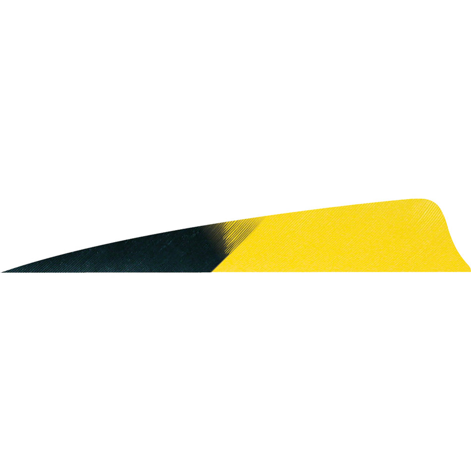 Gateway Shield Cut Feathers Kuro Sun Yellow 4 in. LW 50 pk.