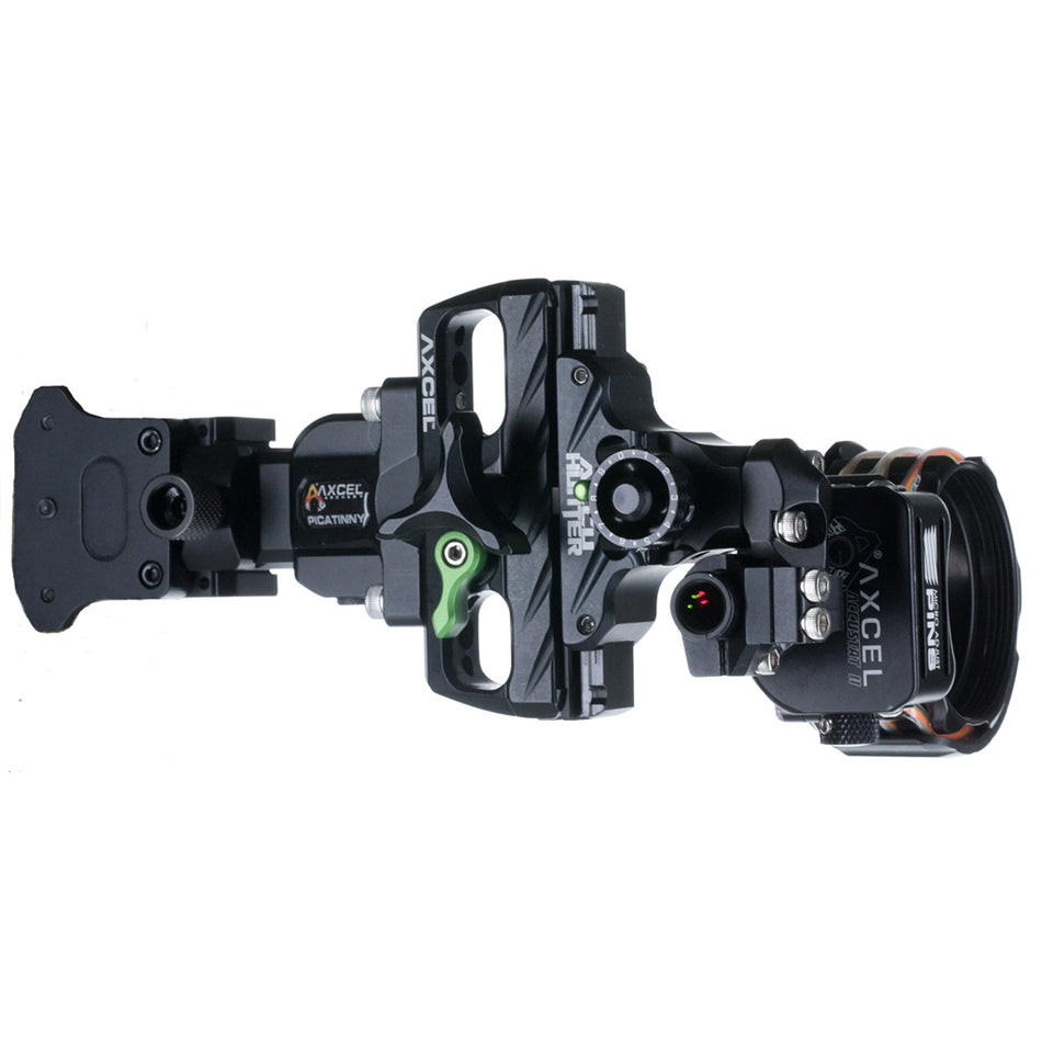Axcel AccuHunter Picatinny Sight 41mm 1 Pin .019 Green RH/LH