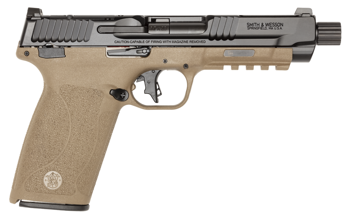 S&W M&P 5.7 14078 5.7X28 OR 5(2)22R BLK/FDE