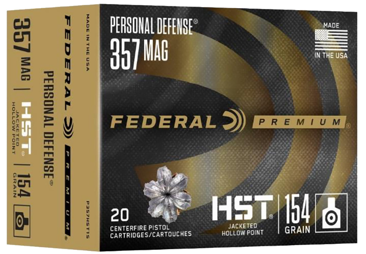 Federal .357 Magnum Personal Defense 154gr HST JHP Ammo