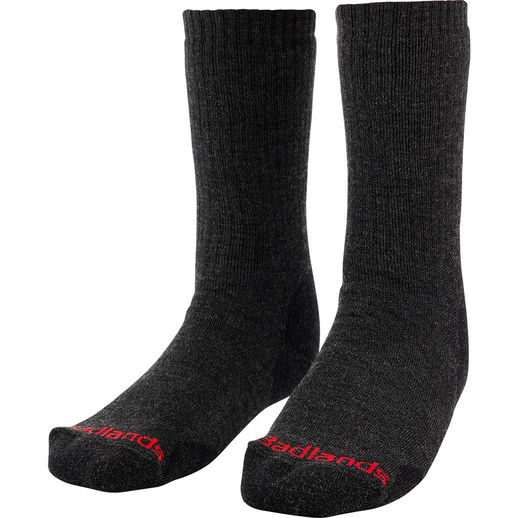 Badlands Hw Merino Crew Sock Black Medium