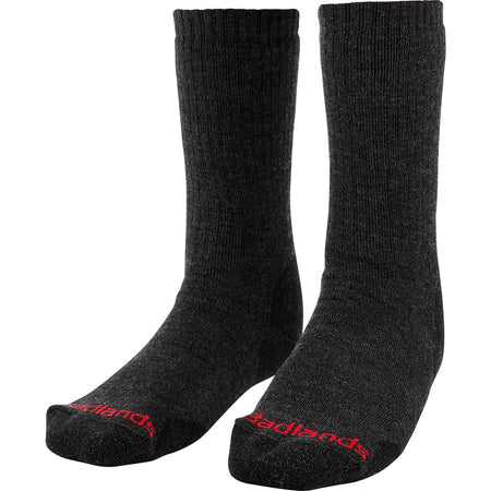 Badlands Hw Merino Crew Sock Black Medium