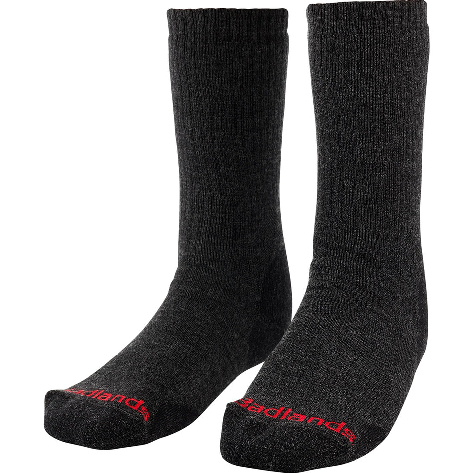 Badlands Hw Merino Crew Sock Black Medium