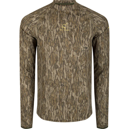 Drake Ol' Tom Mens Early Bird LS Performance Crew MO Bottomland Medium