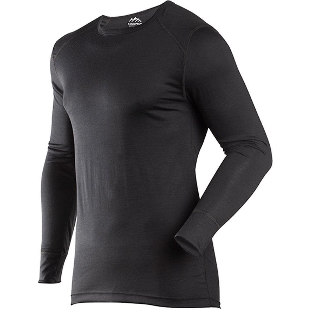 ColdPruf Classic Merino Crew Baselayer Black Medium