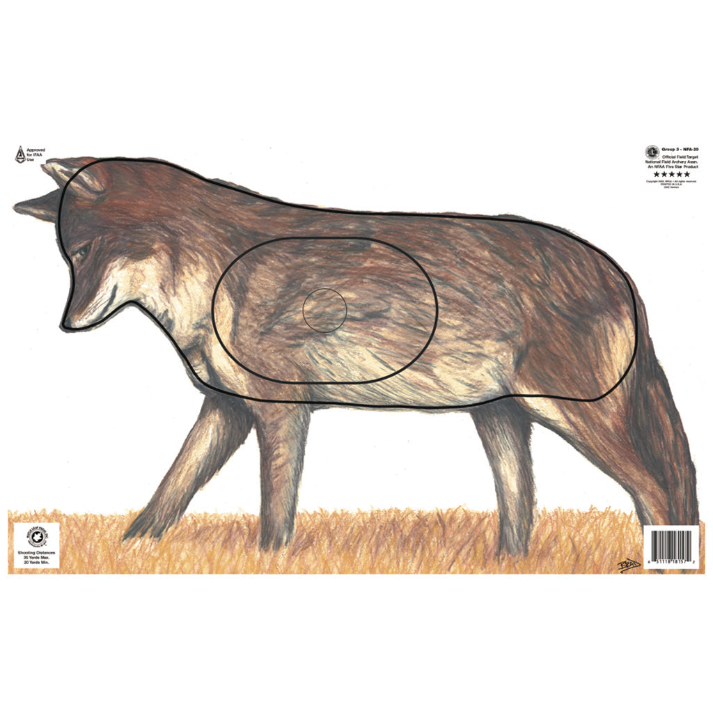 Maple Leaf NFAA Animal Faces Group 3 Coyote