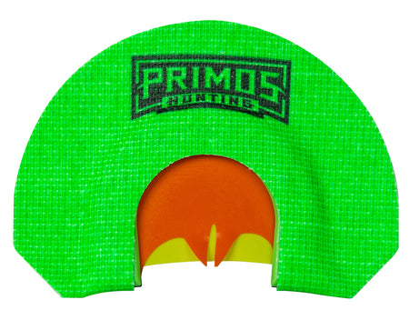 Primos PS1267 The Lucy Diaphragm Call Triple Reed Turkey Hen Sounds Attracts Turkey Green Plastic Bat Cut