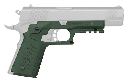 Recover Tactical CC3H03 Grip & Rail System OD Green Polymer Picatinny for Standard Frame 1911