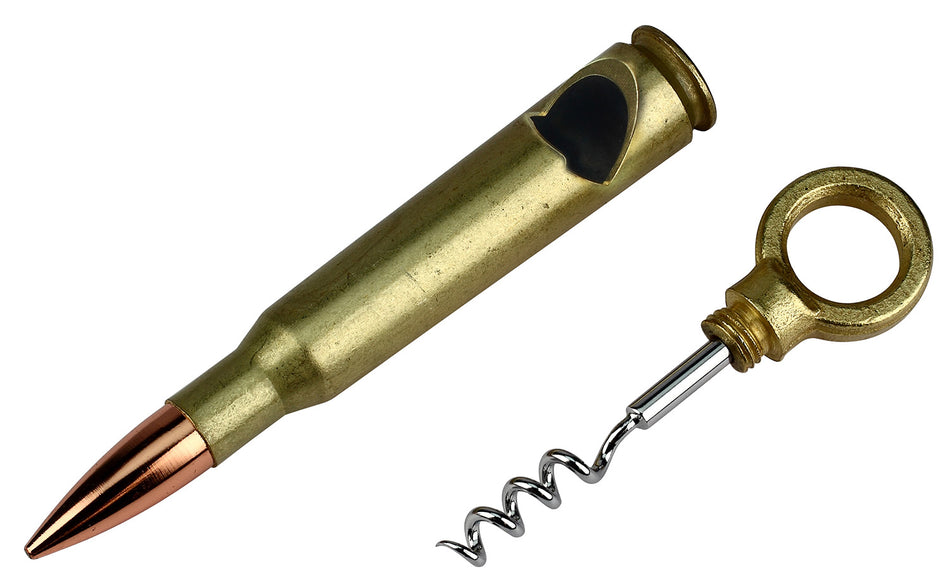 Caliber Gourmet CBG1003 Cork Screw Brass/Copper 50 Caliber Shell 50 Caliber Bullet