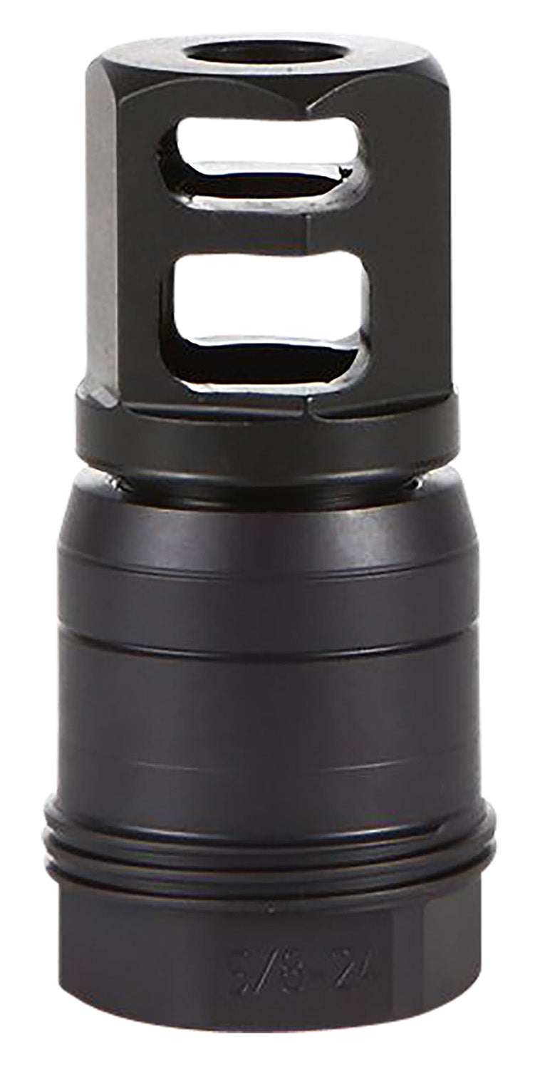 Sig Sauer SL76258X2490DEGM Clutch-Lok QD Muzzle Brake Black Stainless Steel with 5/8" 24 tpi Threads for 7.62mm 90 Degree Taper