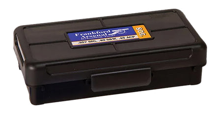 Frankford Arsenal 1083790 Hinge-Top Ammo Box 270Win/280Cal/25-06Rem Black Polymer 50rd