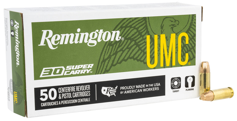 Remington UMC .30 Super Carry 100gr FMJ Ammo