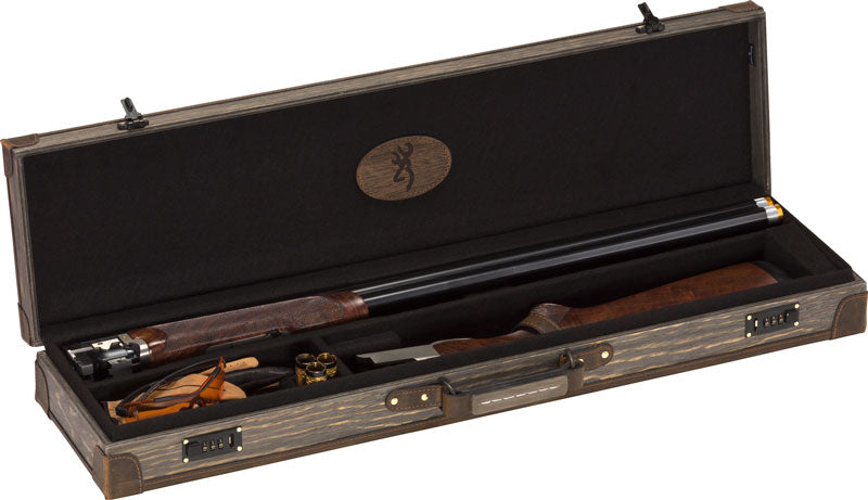 BROWNING LUGGAGE CASE O/U & BT TO 32" DARK MADERA WOOD GRAIN