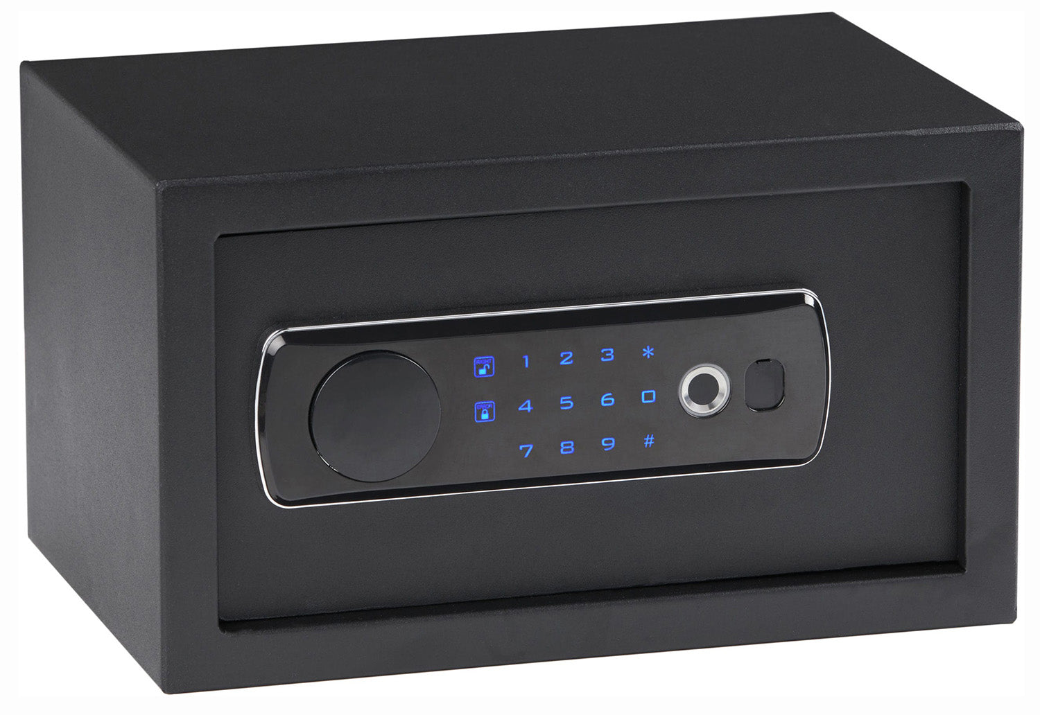 Bulldog BD5010 Duo Digital Keypad/Biometric/Key Entry Black Powder Coat Steel Holds 1 Handgun LED Keypad