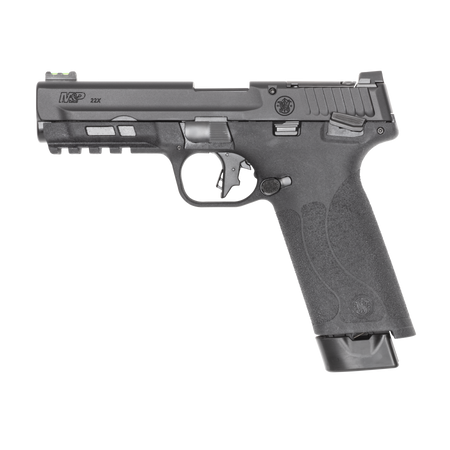 Smith & Wesson 14312 M&P 22x Full Size Frame 22 LR 20+1 4.10" Black Armornite Threaded Barrel, Black Armornite Optic Cut/Serrated Slide, Black Polymer Frame w/Picatinny Rail, Textured Grip