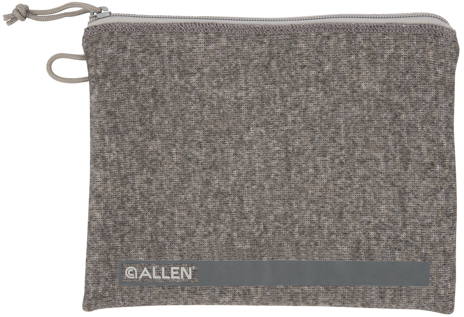 Allen 3627 Pistol Pouch Gray Polyester w/Lockable Zippers, ID Label & Fleece Lining Holds Full Size Handgun 7" L x 9" W Interior Dimensions